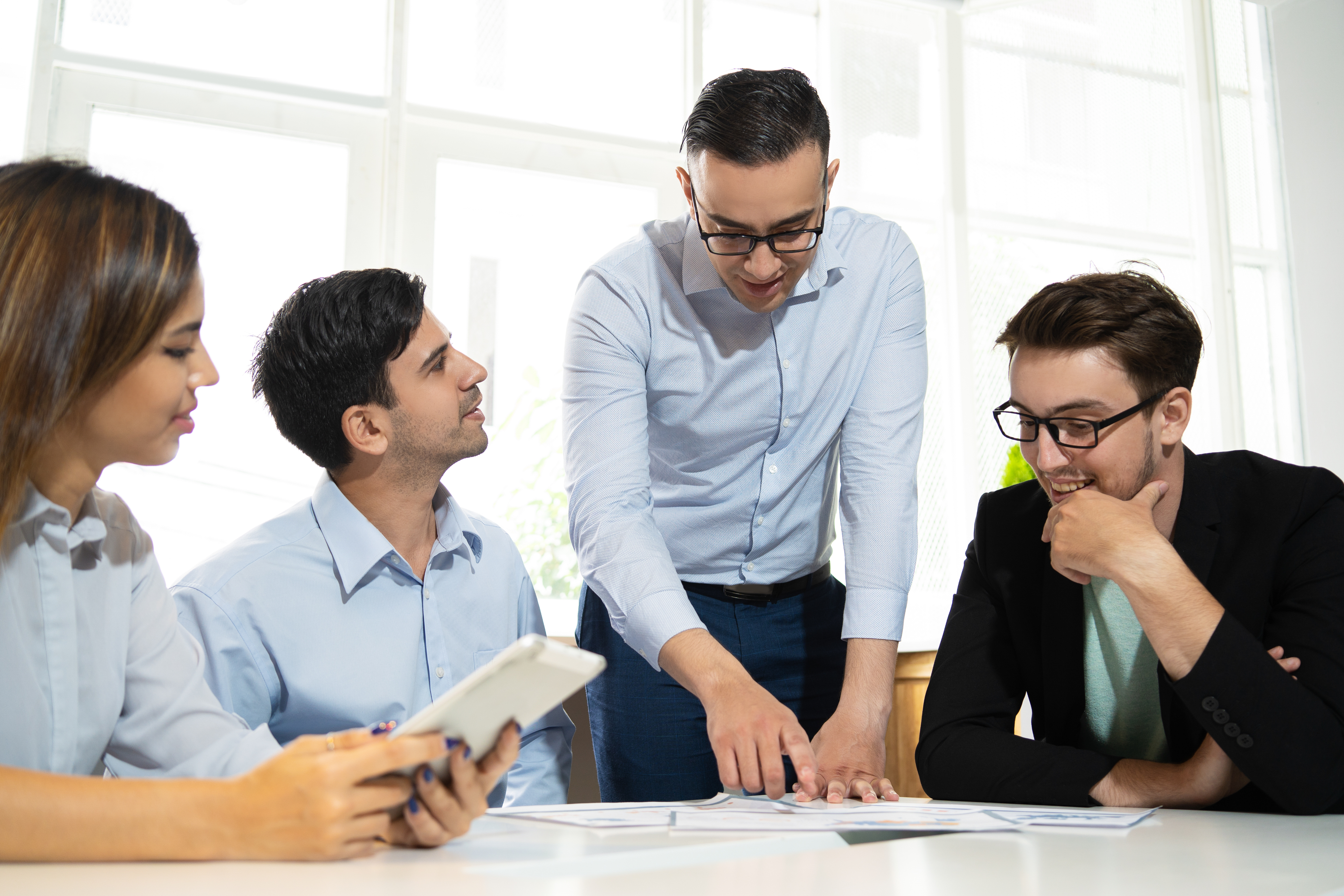 Our approach - business team working on strategy